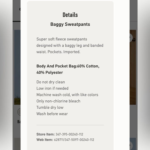 Hollister Baggy wide leg sweatpants Hearthered Gray XL long length - Picture 5 of 6